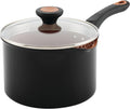 Farberware Glide Nonstick Saucepan with Straining Lid - Easy Clean