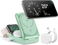 3-in-1 Wireless Charger Station for iPhone MagSafe - Fast 15W Charging