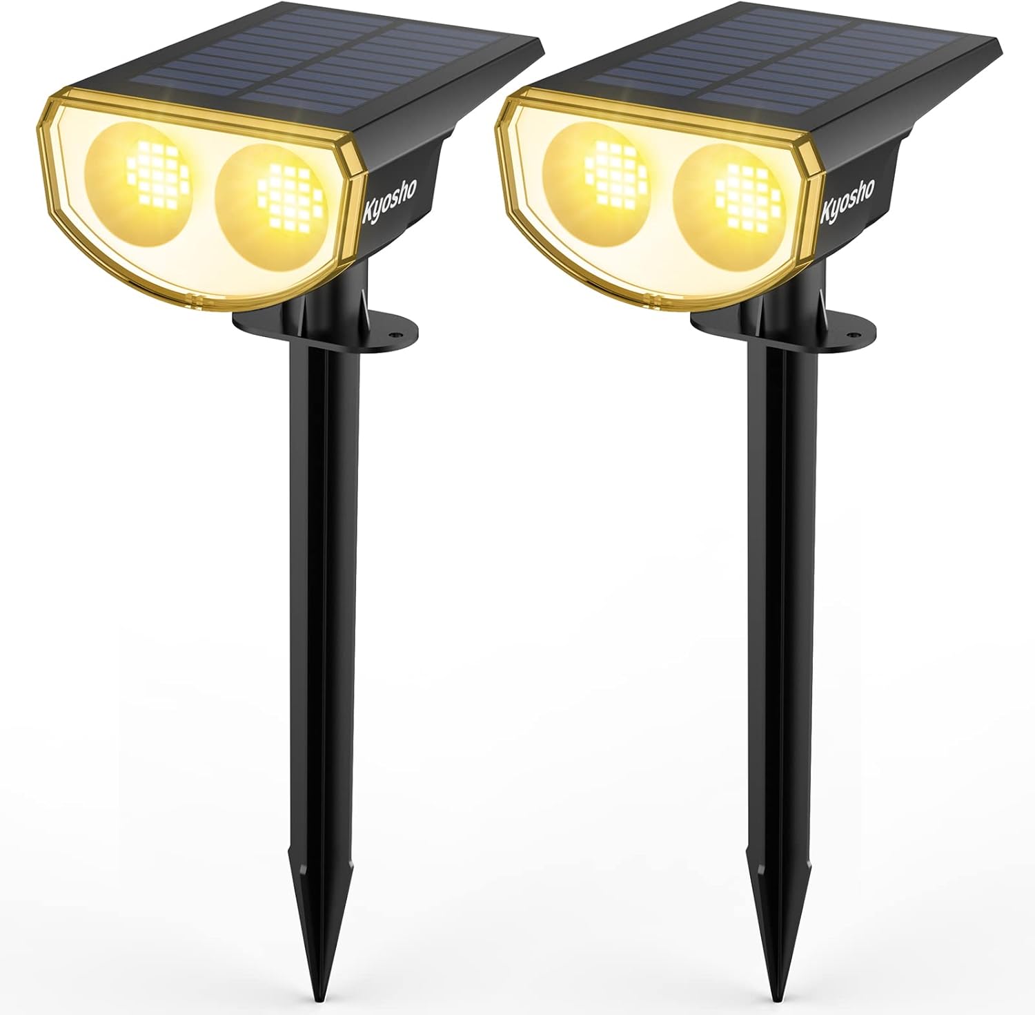 Kyosho Solar Spot Lights Outdoor with 38 LEDs for Garden Use