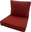 Outdoor Seat and Back Deep Chair Cushion Set for Patio Furniture