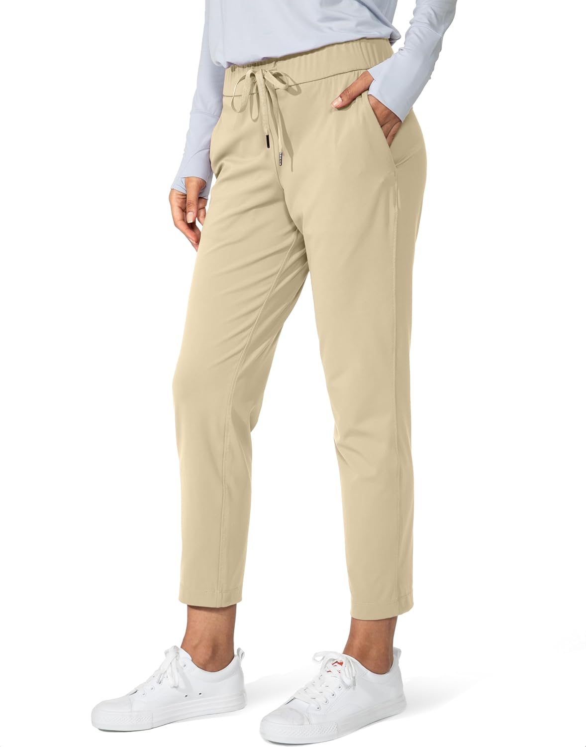 G Gradual Women's 7/8 Stretch Ankle Sweatpants with Pockets