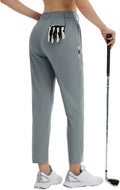 baleaf Women's Golf Pants with Belt Loops - Stretch UPF 50