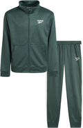 Boys Tracksuit Set - 2 Piece Tricot Fleece Lined Zip Jacket & Pants