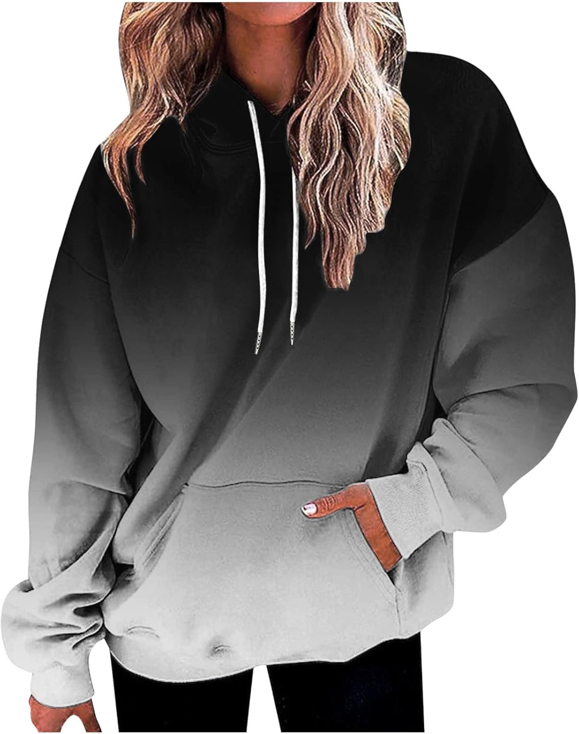 Neon Print Oversized Sweatshirt - Trendy Fall Fashion