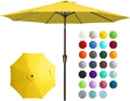 9FT Outdoor Patio Umbrella with Crank & Tilt - Large Market Shade