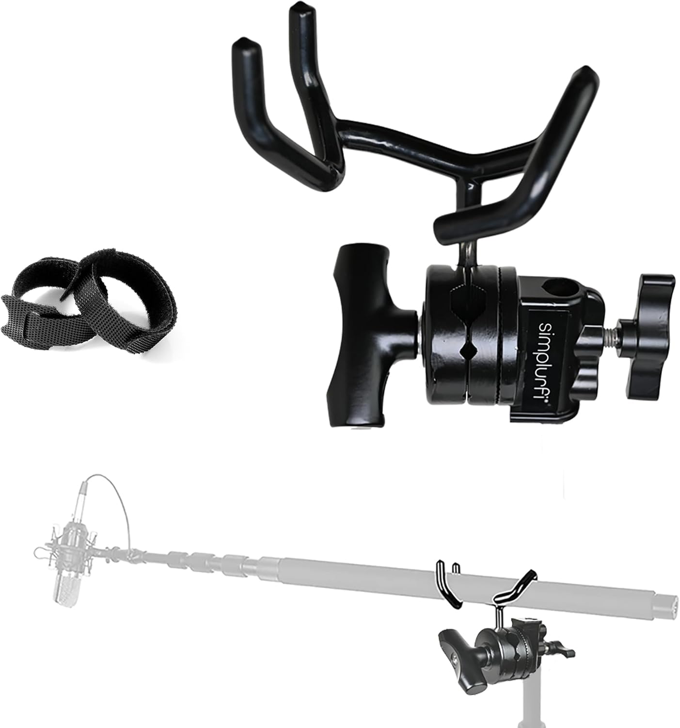 Microphone Boom Pole Mounting Kit for C-Stands and Mic Stands