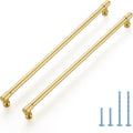 Modern Brushed Brass Cabinet Handles for Stylish Home Upgrade