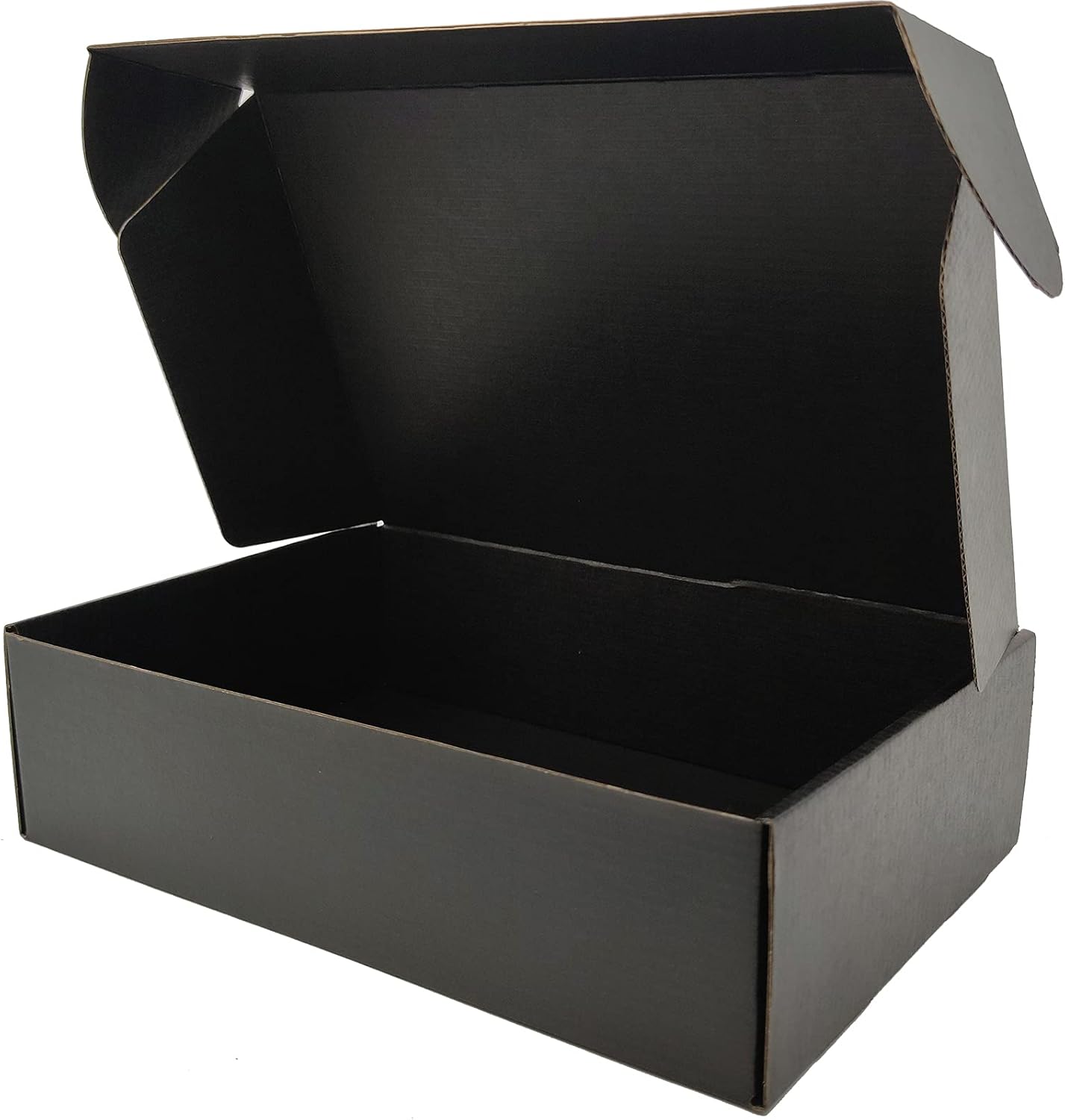 Black Shipping Boxes for Small Business - Pack of 20 Durable Mailers