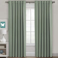 Blackout Curtains Thermal Insulated Panels (2 Panels, Cyan, 52 x 96