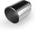 Richeer 4 to 10 in Exhaust Tip 18 in Length - Polished Rolled Edge