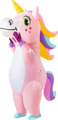 Pink Inflatable Unicorn Costume for Adults - Full Body Blow Up Suit