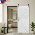 36in x 84in MDF Barn Door with 6.6ft Sliding Hardware Kit - Clean