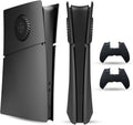 PS5 Slim Faceplate Cover Black Matte ABS - PEYANZ Protective Shell