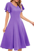 Wedding Guest Dresses for Women Vintage Fit and Flare (Style 4JBH)