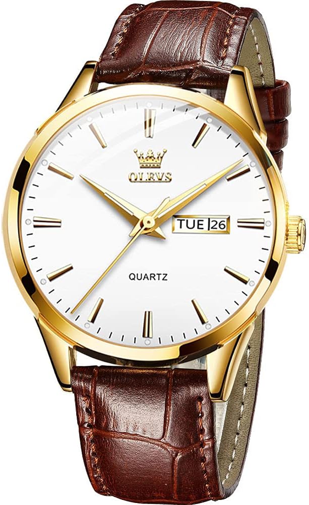 OLEVS Men's Luminous Day Date Watch