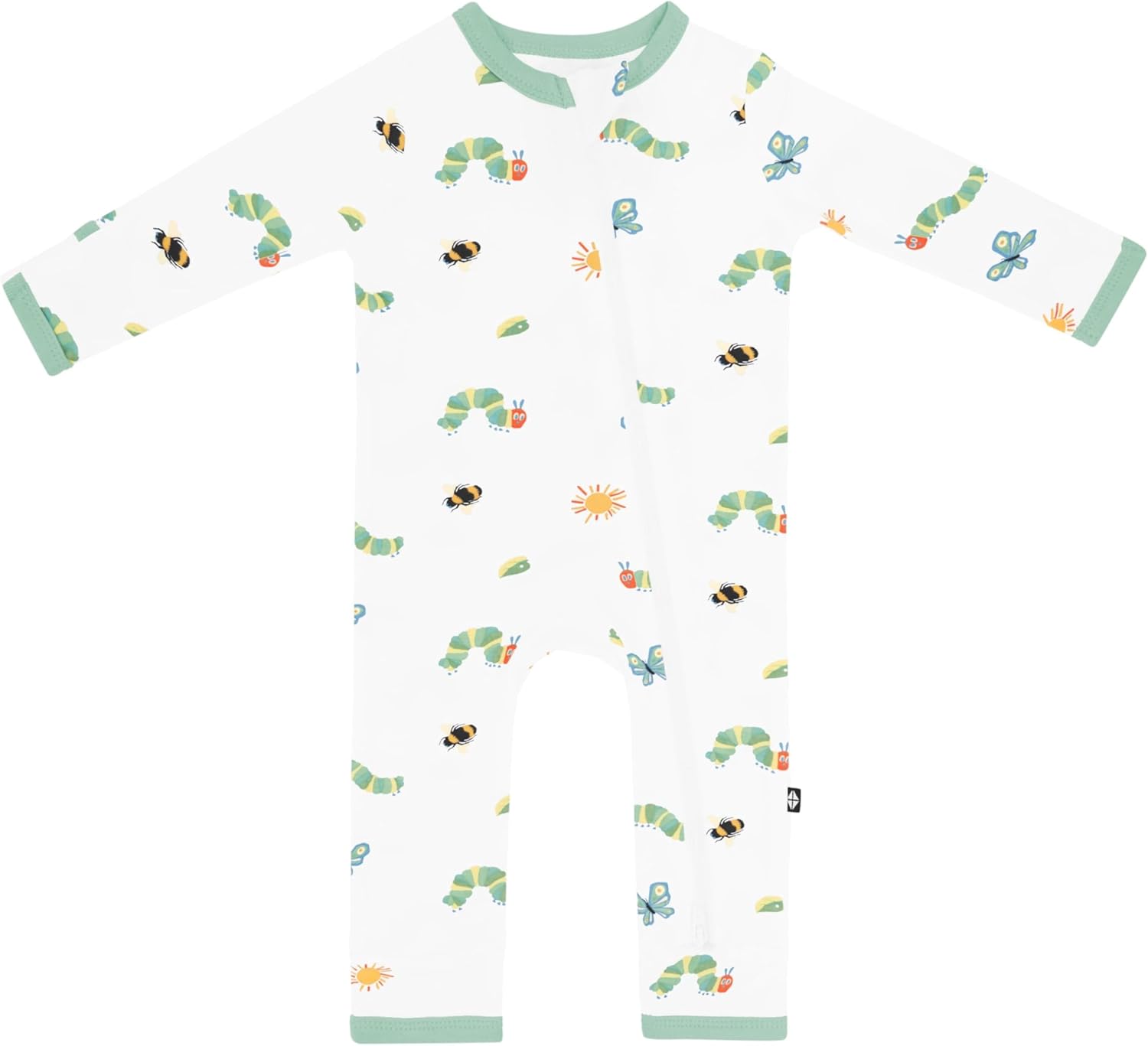 KYTE BABY Unisex Bamboo Zippered Rompers for Infants 0-24 Months