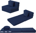 Foldable Futon Chair Bed for Kids - Convertible Tri-Fold Mattress