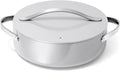 6 Qt Rondeau Non-Stick Pan with Lid - Versatile Searing & Braising