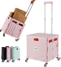 Folding Utility Cart Portable Rolling Crate Handcart - Collapsible