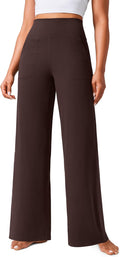 Butterlift Wide Leg Pants with Pockets - High Waisted Comfort