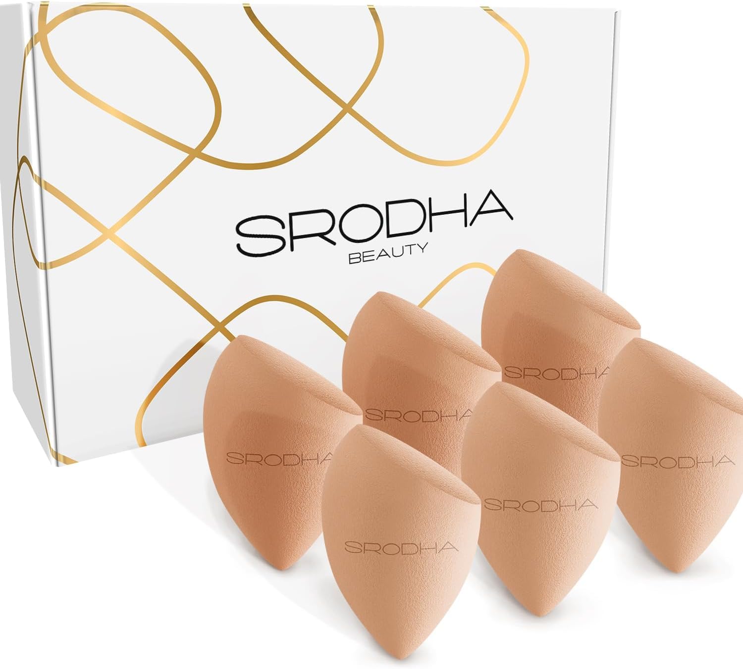 Flawless Blend Makeup Sponge Set - 6-Piece Pack