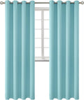 Blackout Curtains 55 x 96 in Baby Blue - Thermal Insulated Panels