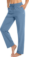 SANTINY Women's Cotton Sweatpants Yoga Lounge Casual (Style K69J)