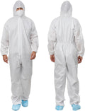 Greenour Hazmat Suits Pack of 12 Disposable Coveralls Medium