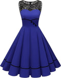 Vintage Floral Lace Rockabilly Dress for Women by Bbonlinedress