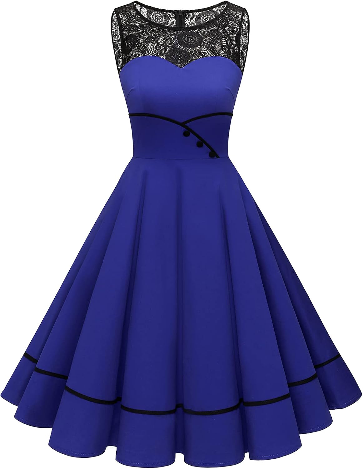 Bbonlinedress Women's Vintage Floral Lace Rockabilly Dress Review