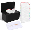 Flannel Reusable Baby Wipes 54 Pack with Upgraded Dispenser - Soft