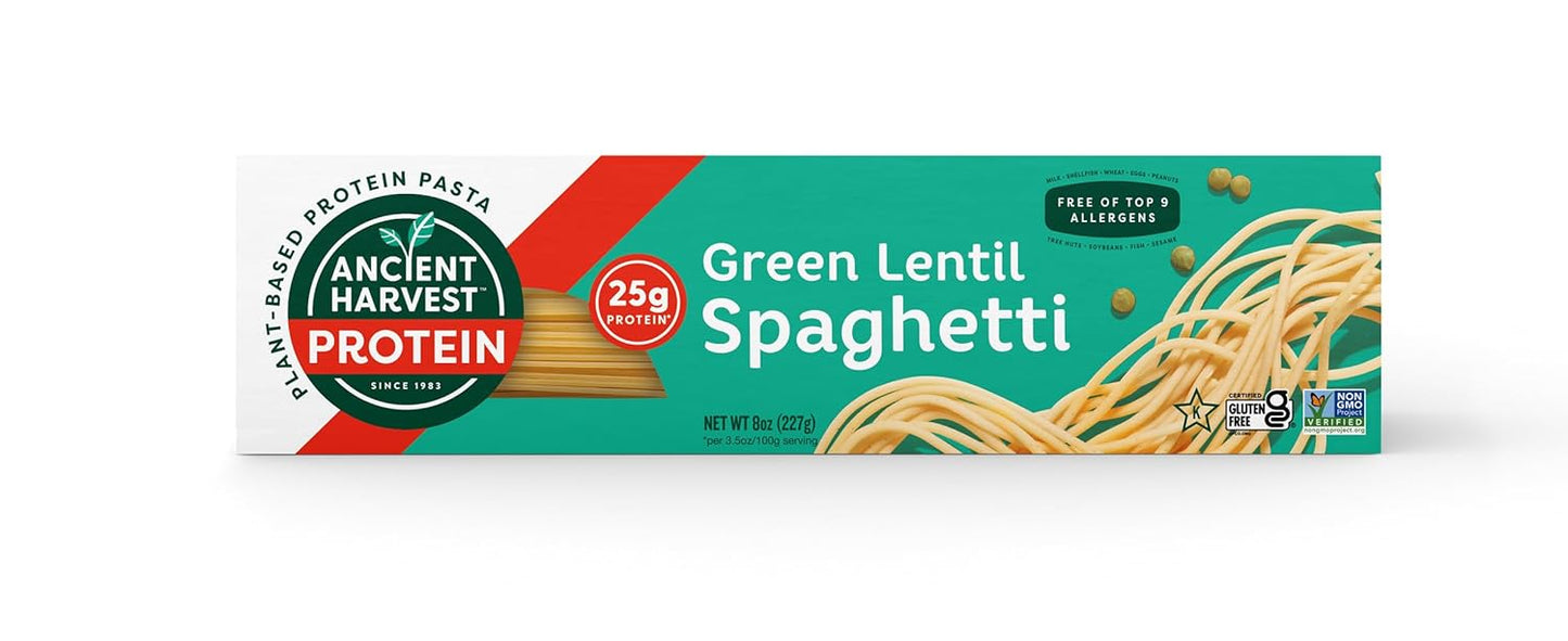 High Protein Vegan Pasta with Green Lentils and Quinoa Spaghetti