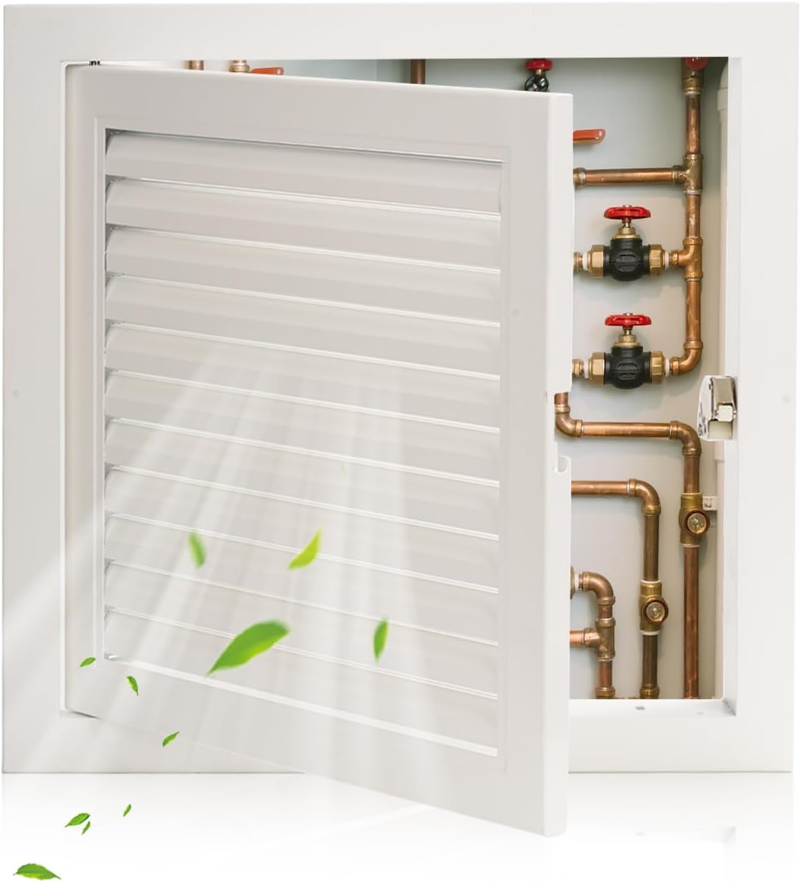 Access Panel for Drywall with Push-Button Switch and Vent