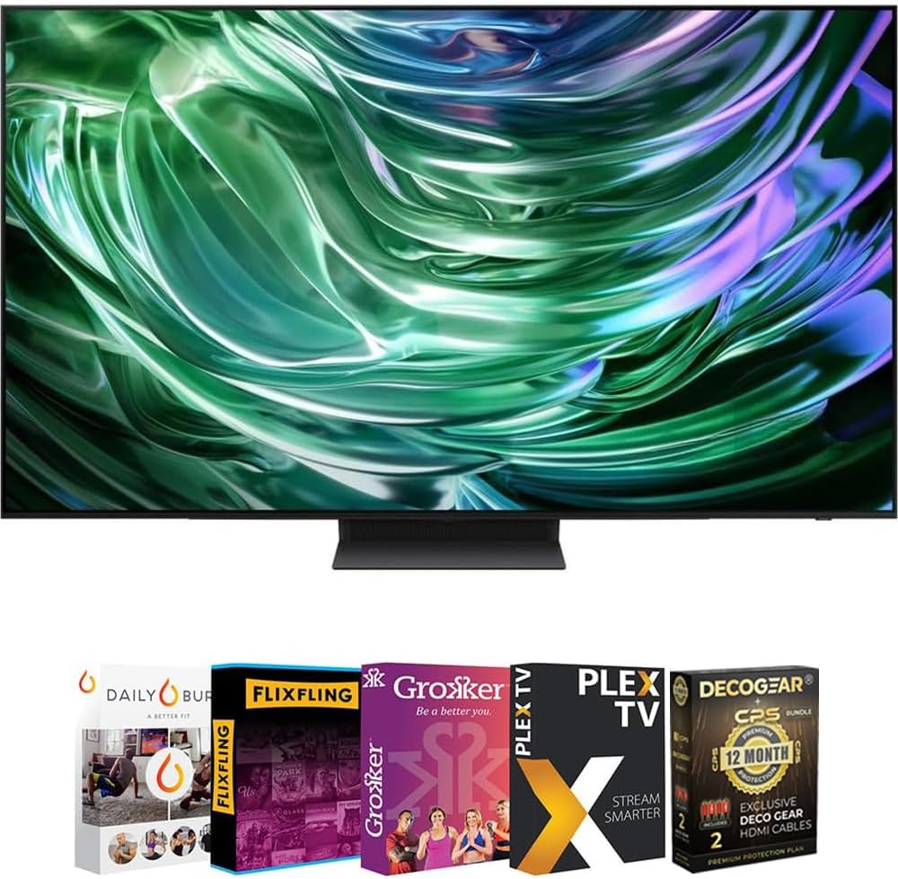 65 Samsung OLED 4K Smart TV - Bundle with Movies & Protection Pack
