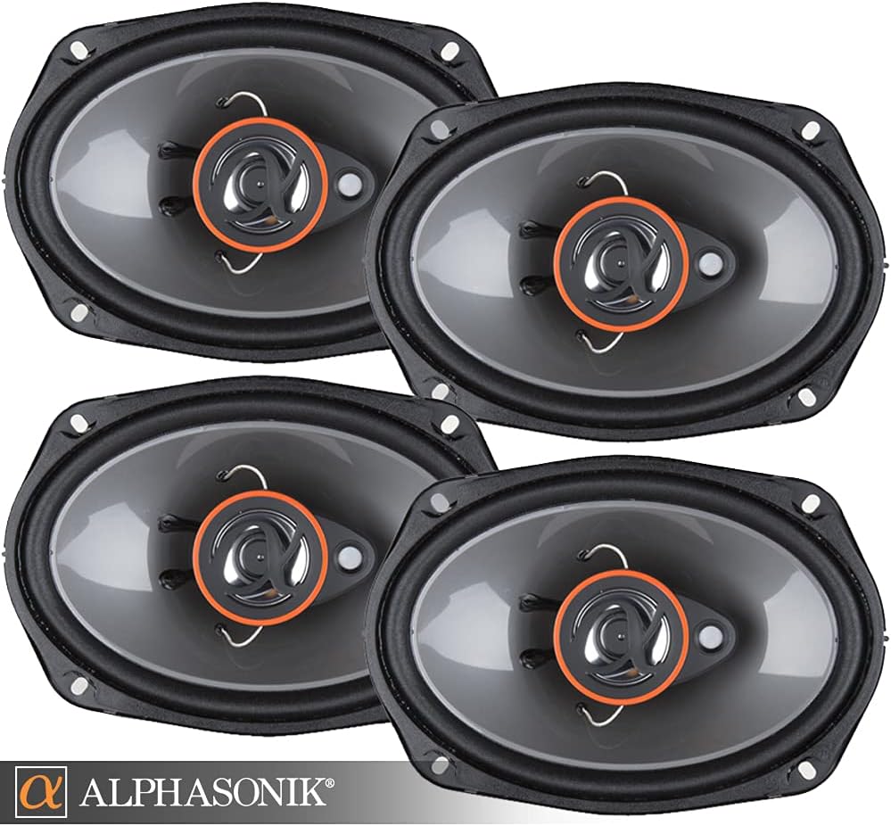 Alphasonik AS268P Loudspeakers: Premium 6X8 350W Car Audio