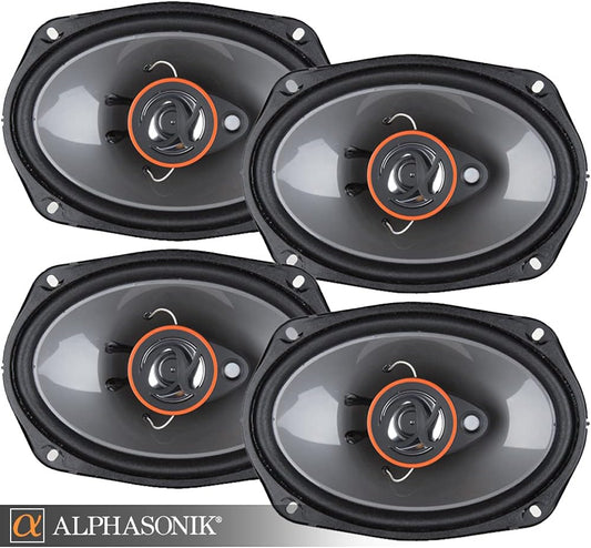 Alphasonik AS268P Loudspeakers: Premium 6X8 350W Car Audio