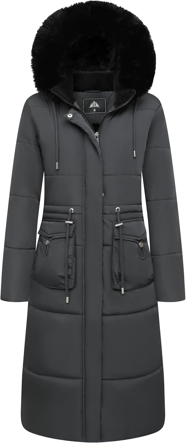 MOERDENG Women's Long Winter Puffer Coat for Ultimate Warmth