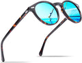 Retro Polarized Sunglasses for Men UV400 Protection - Handmade Acetate