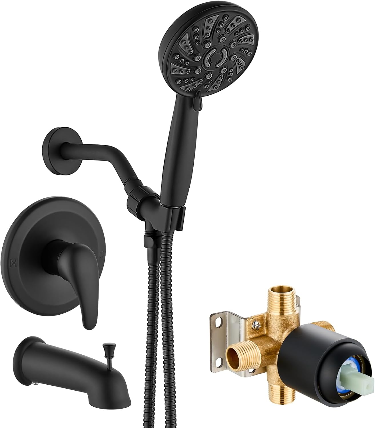 High Pressure Shower Head Kit with 6 Modes for Luxurious Bathing