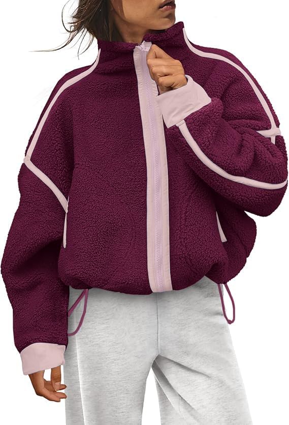 Aimiray Fleece Jackets Women: Trendy Warm Sherpa Outerwear