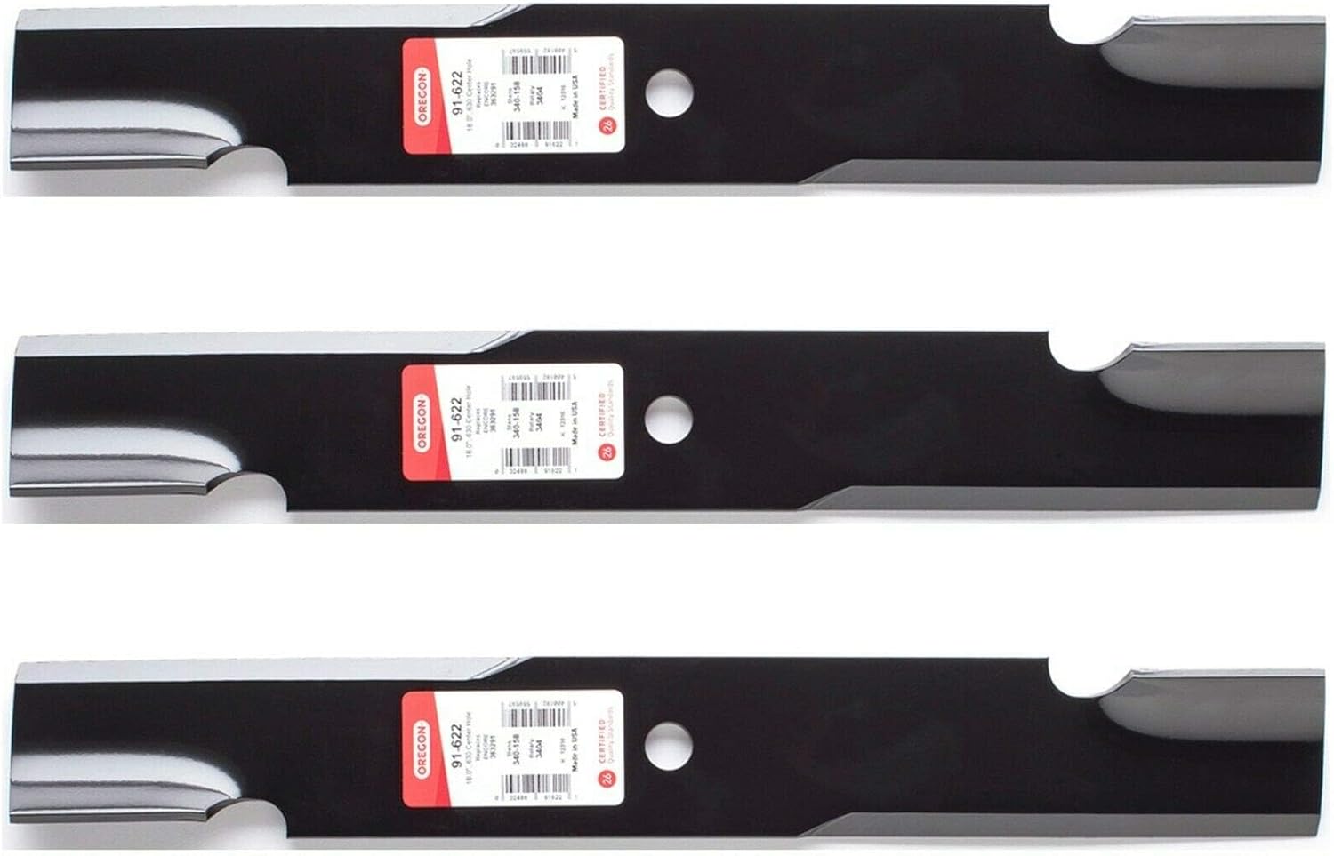 3PK USA Mower Blade Set for 52in Ferris and Scag Models