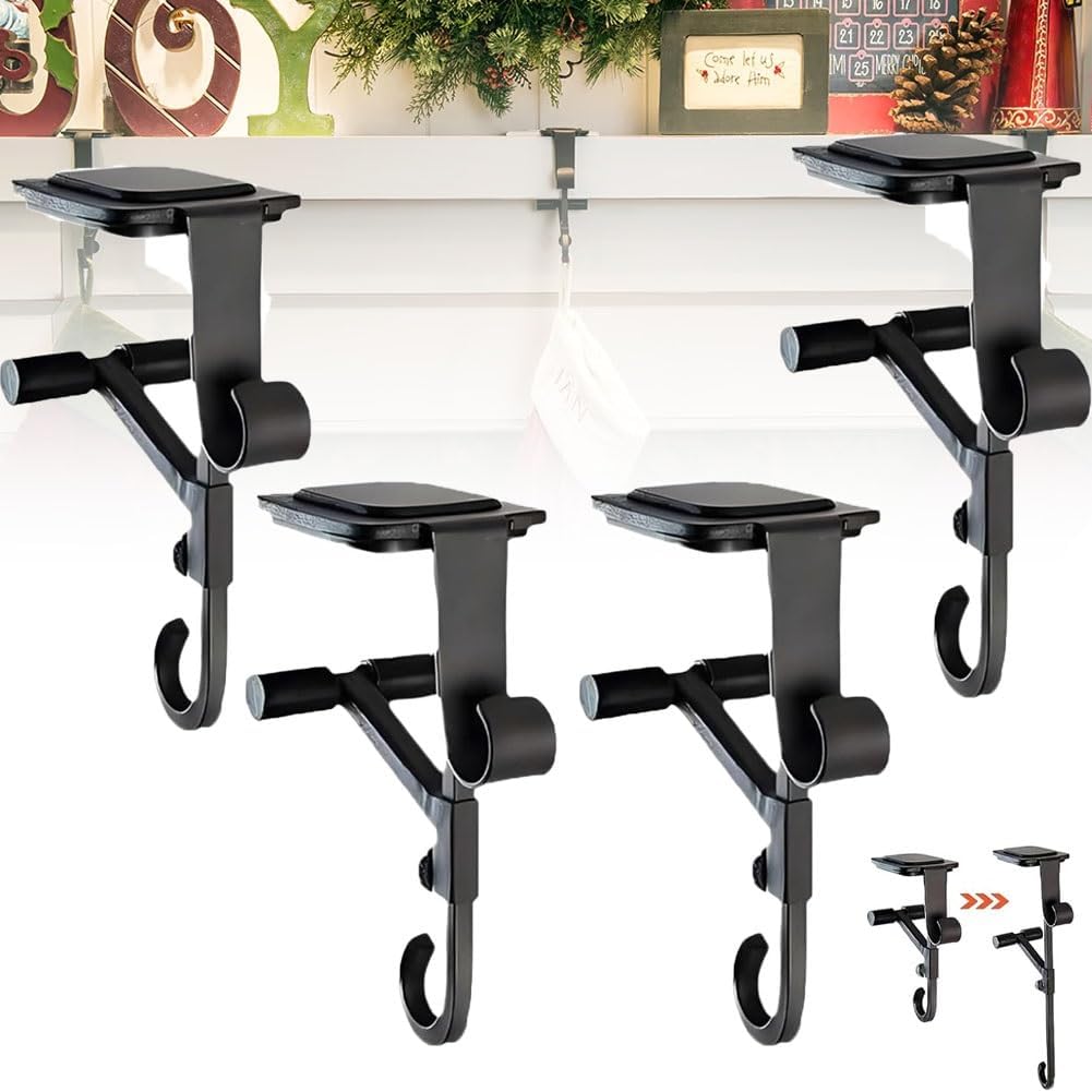 Paeose Adjustable Heavy Duty No Drill Hangers for Christmas Decor