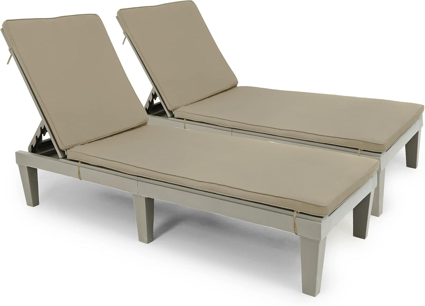 YITAHOME Chaise Lounge Chairs for Outside with Cushion & Adjustable