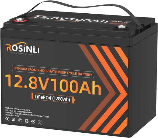 12V 100Ah Group 24 LiFePO4 Battery for Marine and RV Use