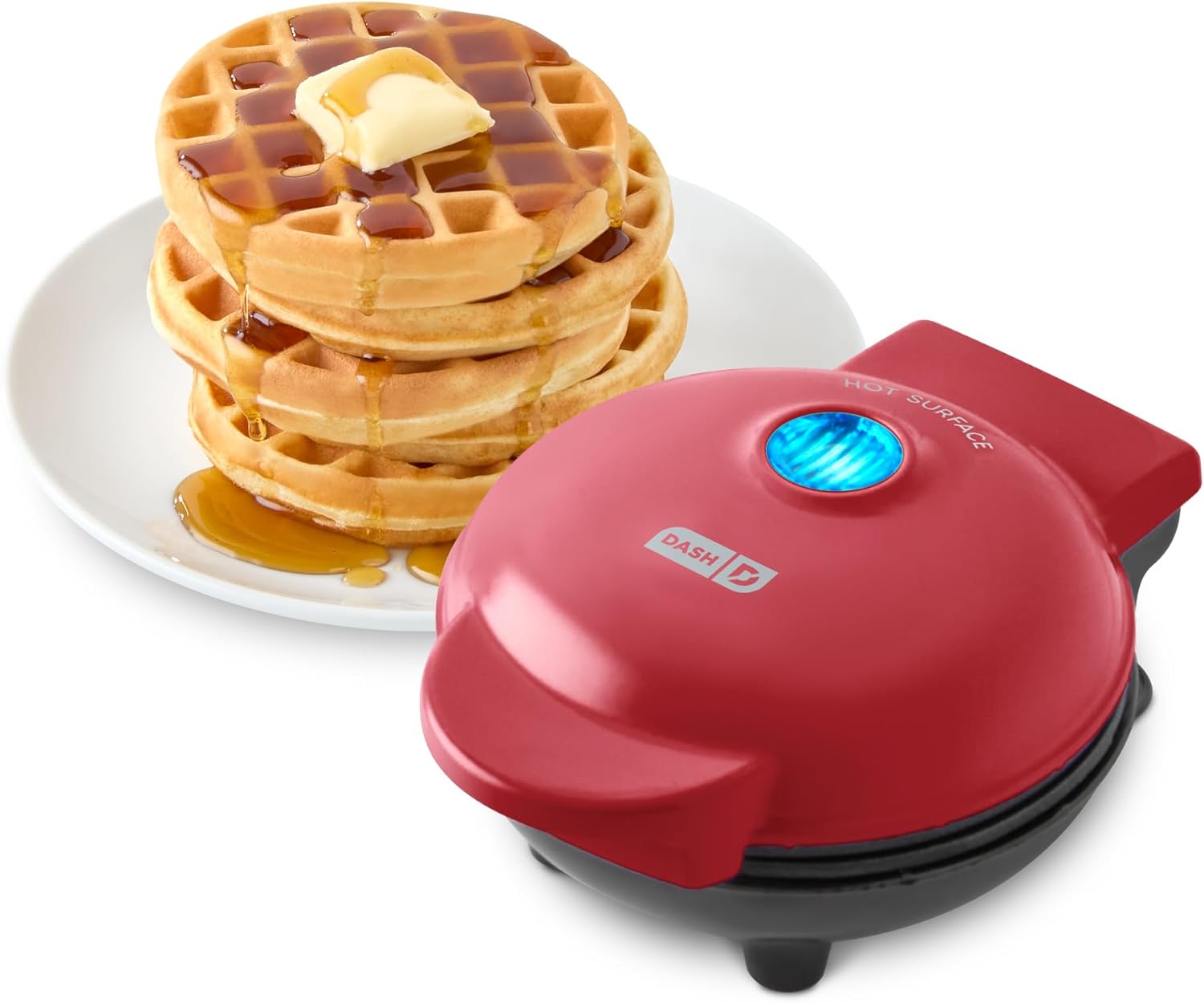 DASH Mini Waffle Maker - Quick, Nonstick, Family-Friendly