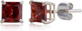 10k White Gold 5mm Princess Cut Gemstone Stud Earrings Review