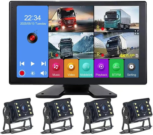 4K RV Backup Camera System with 10.1in Touchscreen Monitor