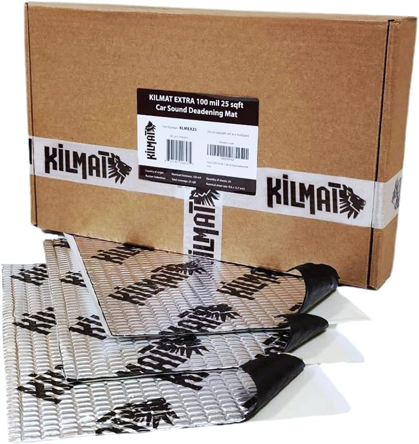 KILMAT Extra 100 mil Car Sound Deadening Mat for Insulation
