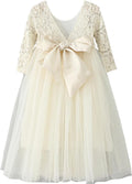 Cutiego Flower Girl Dress for Toddlers - Vintage Rustic Style