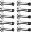 DOKU 10Pcs Door Stop 3.5 in Heavy Duty Stainless Steel - Quiet